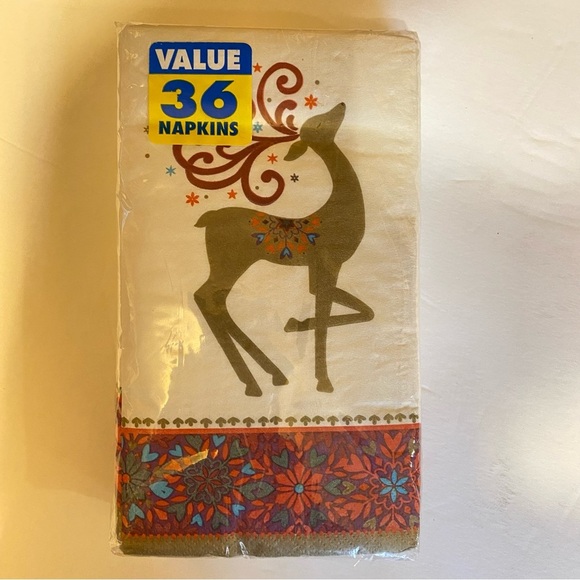 Amscan Other - Amscan Winter Whimsy Guest Holiday Paper Napkins - 36 pcs. 12 7/8in x 15 5/8in.